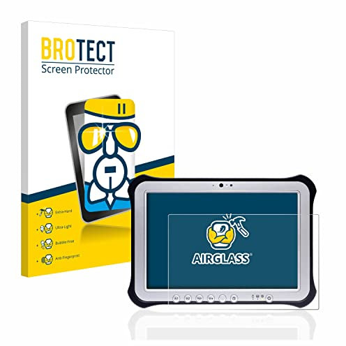 BROTECT Schutzglas für Panasonic Toughpad FZ-G1 Schutzfolie Made in Germany Panzer Folie Glas Displayschutz [Kratzfest 9H, Anti-Fingerprint]