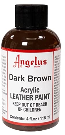 Angelus Peinture acrylique pour cuir 113g marron foncé
