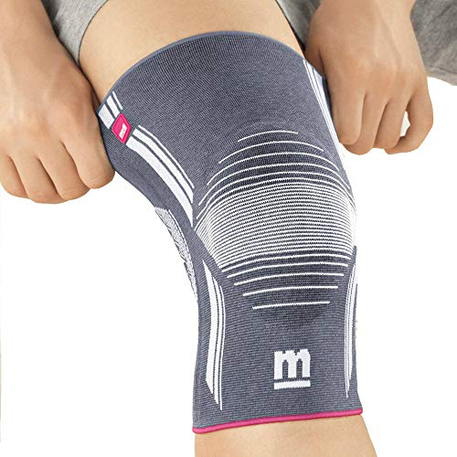 Genumedi Kniebandage m. Pat. Ring, silber Gr. V, Kniebandagen