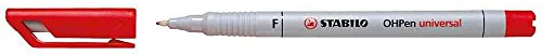 STABILO Folienstift OHPen universal, wasserlöslich, rot VE=12