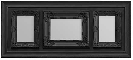 Premier Housewares Vintage Multi-Photo Frame for 3 Photos, Black