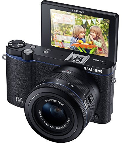 Samsung NX3300 Interchangeable Lens Camera with 20-50mm Zoom (EV-NX3300BEBUS)