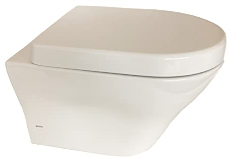 TOTO MH Series CW162Y - Inodoro sin borde con asiento de inodoro Tornado Flush