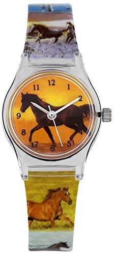 Pacific Time Mädchen Uhr Analog Quarz mit Kunststoffarmband 20335