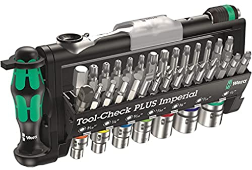 Wera 05056491001 Bit-Sortiment, Tool-Check PLUS Imperial, zöllig, 39-teilig