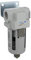 PneumaticPlus SAF400-N06B Druckluft-Partikelfilter, 1,9 cm NPT, 10 Mikron – Polyschale mit manuellem Ablauf, Halterung