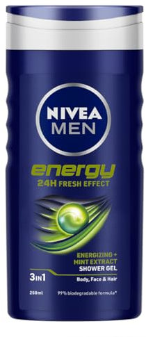 Nivea Body Care Shower Gel For Men Energy 86289 250ml