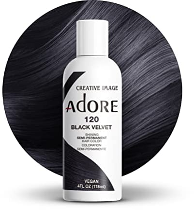 Adore Shining - Tinte semipermanente para el cabello, terciopelo negro 120