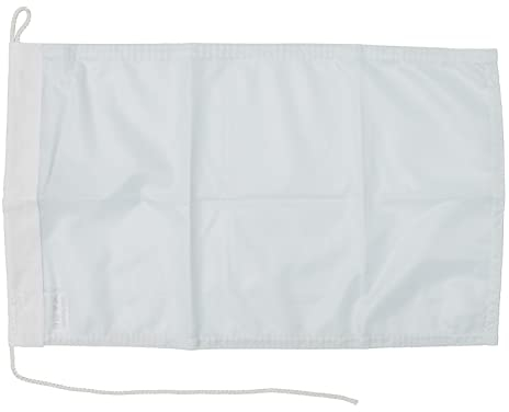 Everflag Motorrad-/Bootsflagge 25x40cm: Weiß - Ideal zum selbergestalten!