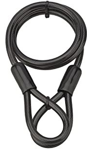Cavo antifurto acciaio Twisty, bicicletta, casette da giardino, Ø 10, 1,20m, guaina in PVC - THIRARD