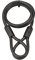 Cavo antifurto acciaio Twisty, bicicletta, casette da giardino, Ã˜ 10, 1,20m, guaina in PVC - THIRARD