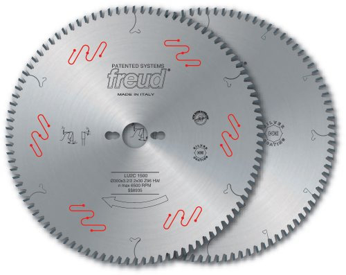 Freud LU2C12 250 mm 80 Zähne Hartmetallbestückte Klinge für Kreuzschnitte Holzplatten und Verbundwerkstoffe