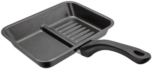 Judge Speciality Double Grill pan, Aluminium, Black