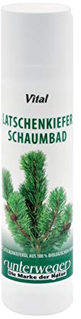 UnterwegerBIO Latschenkiefer Schaumbad 250 ml aus echtem Tiroler Latschenkieferöl - erfrischender Badegenuss mit Vitaminen(AT-BIO-301)