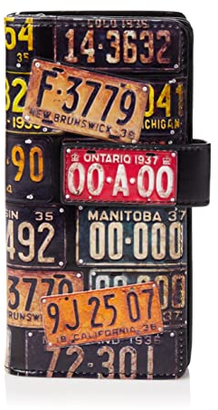 Shagwear Junge-Damen Geldbörse, Large Purse Designs: (Retro Kfz-Kennzeichen/Vintage License Plate)