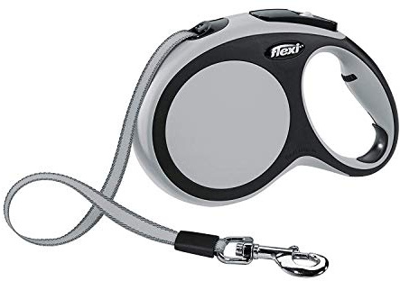 flexi New Comfort M Gurt 5 m grau für Hunde bis 25 kg
