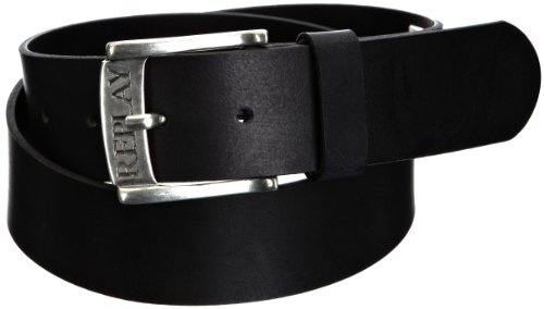 Replay Herren Gürtel AM2238.100.A3001, Gr. 90, Schwarz (098 Black)