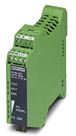 PHOENIX CONTACT PSI-MOS-DNET CAN/FO 660/BM LWL-Konverter mit Integrierter Optischer Diagnose für DeviceNet, CAN, CANopen bis 800 kBit/s, Basismodul, 660 nm Wellenlänge, Grün
