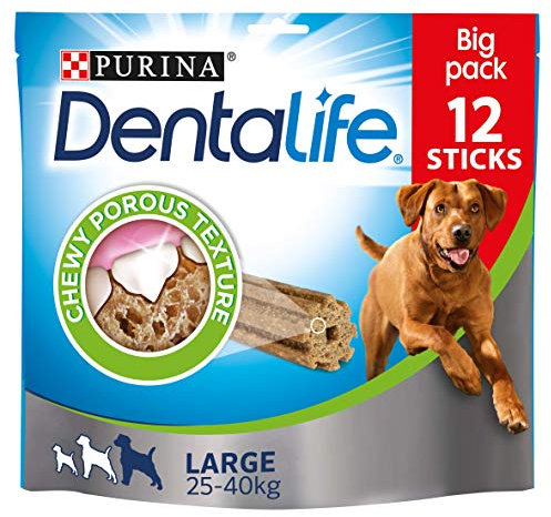 DENTALIFE Large Dental Chicken Dog Chews 12 Sticks (Pack of 3)