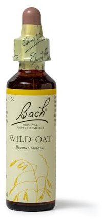 Bach Original Flower Remedies (Wild Oat) Know Your Own Mind, Decide Your Path, Emotional Wellness, Natural Flower Essence, 20ml