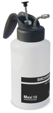 Pulverizador a presión abedul Meier Maxi 1.0 L pequeño pulverizador de, 0.8 mm niebla boquilla, Viton sellos
