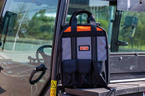 Bahco 3875-BP1 Backpack for Tolls, Black/Grey/Orange, Small
