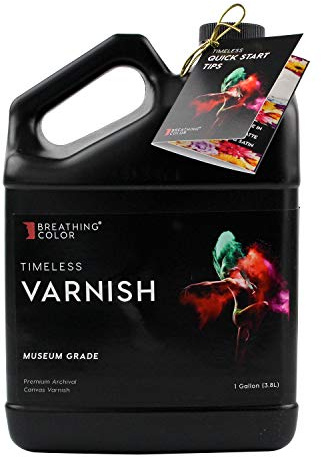 Timeless Archival Print Varnish - 1 Gallon, Satin Finish, Premium Canvas Coating, Water Based UV Protection, 100+ Years Certified Archival