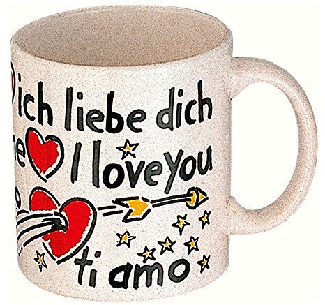 Waechtersbach Becher Verliebt weiß