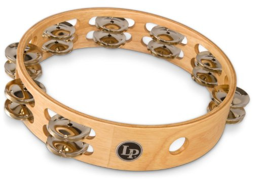 Latin Percussion LP380B LP Double Row Tambourine 10-inch