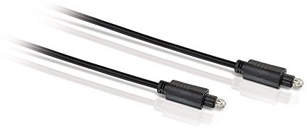 Philips SWA1302BN Câble de fibre optique Toslink 1,5 m Noir - Câble de fibre optique (1,5 m, Toslink, mâle, connector, noir)