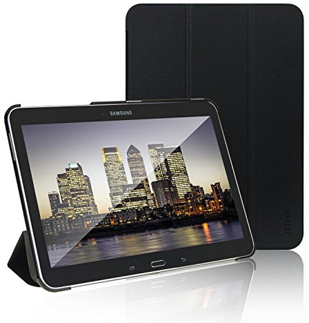 JETech Custodia Compatibile Samsung Galaxy Tab 4 10,1″ (T530/T531/T535), Cover con Funzione di Supporto, Auto Svegliati/Sonno (Nero)