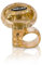 XLC Kinder Fahrradglocke DD-M12 Durchmesser 36 mm, gelb, 3.6 x 3.6 x 4 cm