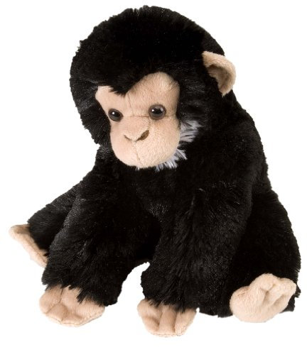 Wild Republic Cuddlekins Mini Bébé Chimpanzé, Animal en Peluche, 20 cm, Cadeau pour Bébés, Peluche Écologique, Rembourrage Fabriqué à Partir de Bouteilles d’Eau Recyclées