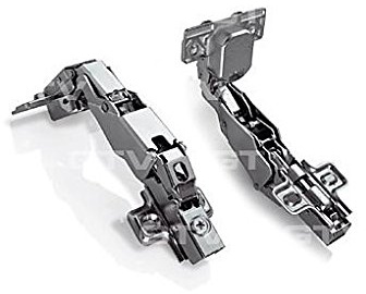 GTV Pack of 10-35mm 110 Degree Kitchen Cabinet Wardrobe Door Hinge + Screws (Soft Close 165 Deegre x 10)