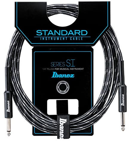 Ibanez SI20-CCT 20 ft 2 Straight Plugs Standard Woven Instrument Cable