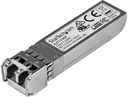 StarTech.com HPE AJ717A Compatible SFP+ Module - 8G Fiber Channel WW - 8GbE Single Mode (SMF) Fiber Optic Transceiver - 8GE Gigiabit Ethernet SFP+ - LC 10km - 1310nm - DDM HPE SN6000 (AJ717AST)