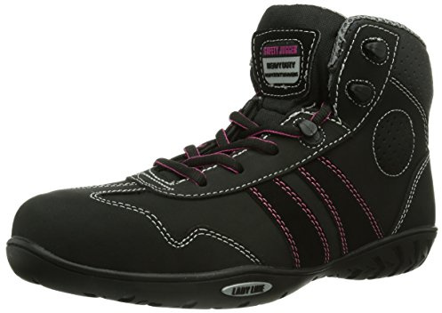 SAFETY JOGGER Sicherheitsschuhe S3 Damen - ISIS - Leighte Arbeitschuhe mit Komposit Zehenkappen, Wasserdichte Saftey Shoe mit Durchstichsicheres Sohle, Metalfrei, Schwarz, EU 38