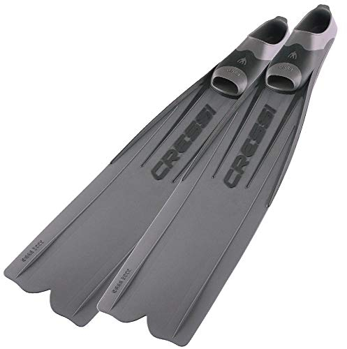 Cressi Gara Pinne Lunghe per Apnea/Immersioni Alte Prestazioni, Argento (3000 LD Argento), 44/45