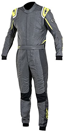 Alpinestars GP TECH Anzug (Anthrazit/Schwarz/Neongelb, Größe 54)