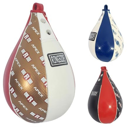 Ringside Apex Boxing Training Platform Speed Bag, Medium, Red/White