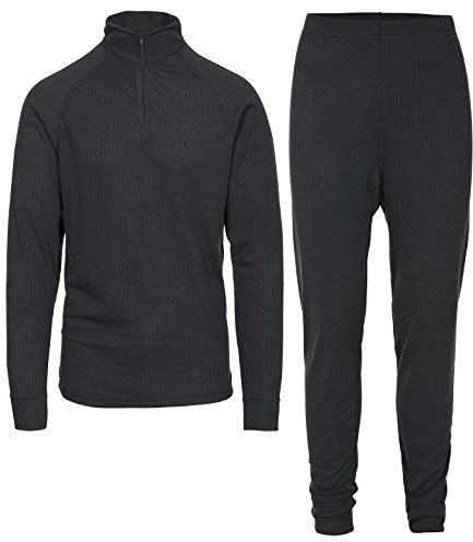 Trespass Unite360 Black Thermal Women Men Ski Base Layer Warm Top Tights Set