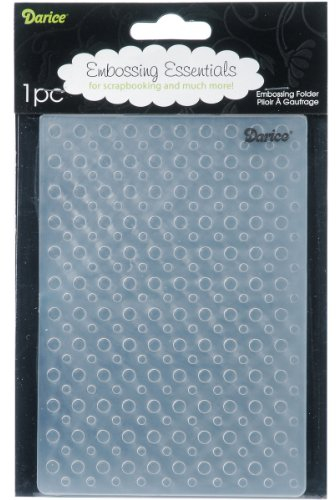 Darice 1215-59 Prägeschablone, Punkt, Plastik, transparent, 10,8 x 14,6 x 0,4 cm