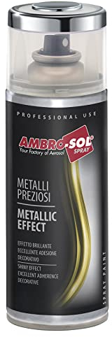 AMBRO-SOL Pintura Imprimación en Spray esmalte efecto plata espejo 400 ml
