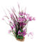 Aqua One Vibrance Villarsia/Hygrophila with Gravel Base Aquarium Plant, Medium, Purple