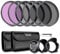 NEEWER 67mm Lens Filter Kit: UV, CPL, FLD, ND2, ND4, ND8, Lens Hood and Lens Cap Compatible with Canon Nikon Sony Panasonic DSLR Cameras with 67mm Lens