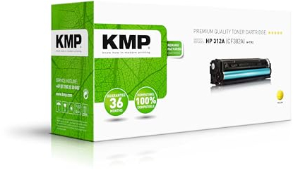 KMP Tonerkartusche passend für HP 312A Yellow (CF382A) - H-T192 - für Color Laserjet Pro MFP M476dn M476dw M476nw... etc.