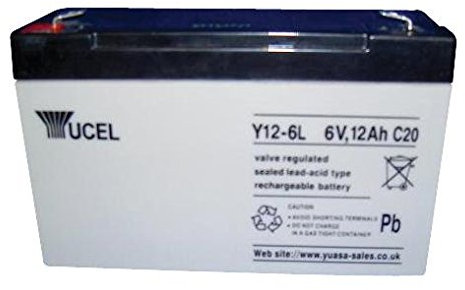 YUASA Y12-6L BATTERY LEAD ACID 6V 12AH YUCEL [1] Pro-Series (Epitome Verified)
