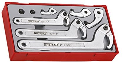Tengtools TTHP08 - Juego de llaves de gancho articuladas