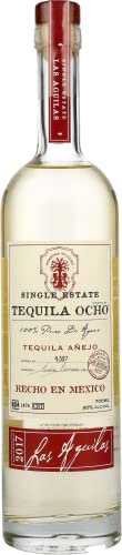 Ocho Anejo 100% Agave Tequila, 70 cl - Award Winning Premium Tequila - Aged for 1 Year - Made with 100% Blue Agave - Single Estate