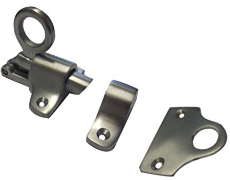 Satin Chrome Fanlight Catch 60mm Fan Light with 2 Keeps and screws